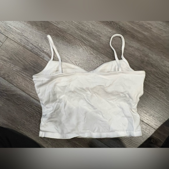White Cropped Tank - Picture 2 of 3